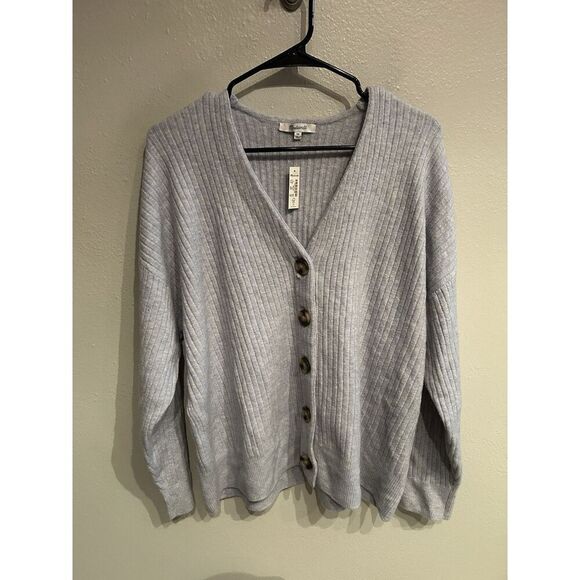 Madewell Women’s 1X Blue Cardigan Wool Alpaca Sweater - Picture 1 of 5